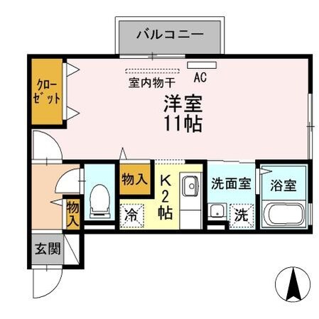 レセンテ手城の物件間取画像